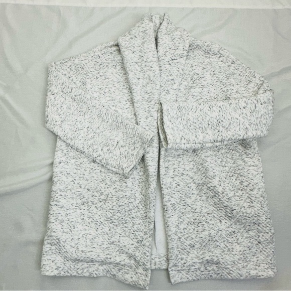 Fabletics Women’s Size Vanessa Medium Heather Gray Open Cardigan Jacket - Picture 8 of 11